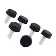 thumbnail image 5 of Uxcell 6mm Thread Plastic Screw-On Type Furniture Glide Leveling Foot Black 6 Pack, 5 of 5