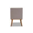 thumbnail image 4 of Baxton Studio Odessa Mid-Century Modern Grey Fabric Upholstered and Walnut Brown Finished Wood Dining Chair, 4 of 5