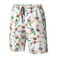 thumbnail image 5 of Naloa Pretty Floral With Leaves Men's Beach Shorts, Surfing shorts, Swim trunks, Quick Dry Swim Trunks for Surfing Beach Fun - Large, 5 of 9