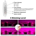 thumbnail image 3 of Tiras de luz LED para cultivo Mosthink, 20 W, 33 cm, con temporizador USB regulable, 3 of 7
