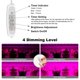 thumbnail image 3 of Tiras de luz LED para cultivo Mosthink, 20 W, 33 cm, con temporizador USB regulable, 3 of 7
