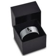 thumbnail image 3 of Tungsten California The Golden State Heart Band Ring 8mm Men Women Comfort Fit Gray Flat Cut Brushed Polished, 3 of 4