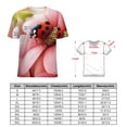 thumbnail image 2 of Ladybug Floral Print(1)-2 T Shirts Basic T-Shirt Short Sleeve Ladies Tee Shirt Summer Graphic Clothing, 2 of 6