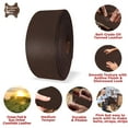 thumbnail image 3 of ELW Grass Feed Leather 8-10 oz. 3-4mm 6"x72" 15.2x182.9cm Dark Brown Full Grain Cowhide Belt Blank, Straps Tooling, Holsters, Saddle Bags, Knife Sheaths, Furniture Accent, Restoring Chairs, 3 of 8