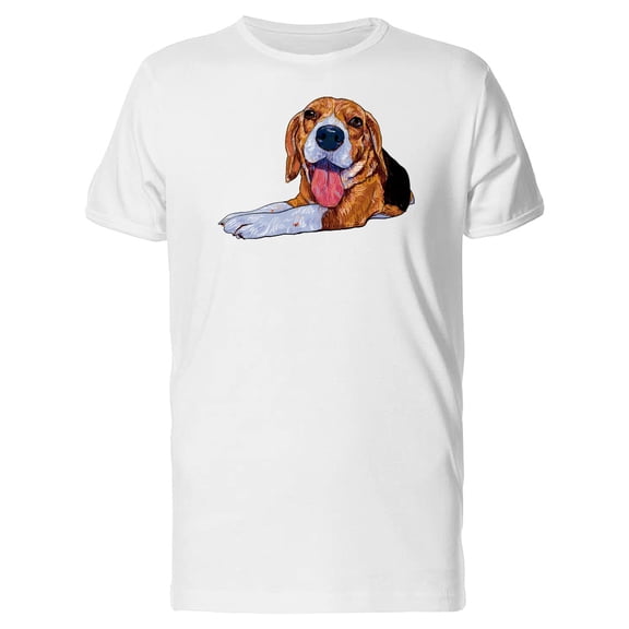 Cute Lovely Beagle Dog Tee Men's -Image by Shutterstock