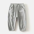thumbnail image 2 of Ulitacool Slacks For Boys Straight Leg Lined Jogger Pants For Kids Warm Winter Sweatpants Athletic Trousers Solid Color Pants Cozy Basic Slacks Grey 18-24 Months, 2 of 8