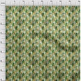 thumbnail image 4 of oneOone Silk Tabby Green Fabric Abstract Diy Clothing Quilting Fabric Print Fabric By Yard 42 Inch Wide, 4 of 5
