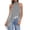 Light Blue #74, variant on Women's Halter Neck Sleeveless Tops Lace Asymmetrical Hem Summer Going Out Tanks Light Brown L