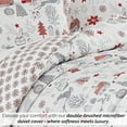 thumbnail image 4 of Southshore Fine Living, Inc. Christmas Twin Size Duvet Cover with Sham - Retro Christmas Tree Print, 4 of 8