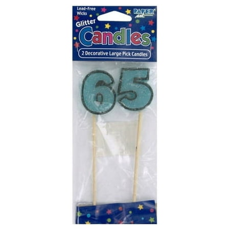 Large Pick Candles, &Quot;65&Quot;, 24 Count