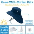 thumbnail image 5 of JAN & JUL Baby Girl Sun-Hat with Chin Strap, 100% Cotton Wide Brim UPF 50 (M: 6-24 months, Dot), 5 of 7