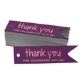 thumbnail image 1 of Inkdotpot Real Rose Gold Foil Thank You For Celebrating With Me Birthday Tags Favor Hang Paper Tags 100 Pieces, 1 of 1