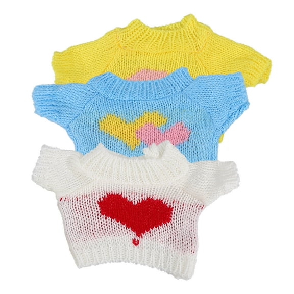 WEUVEB Stuffed Animal Clothes for Stuffed Bears 3Pcs