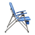 thumbnail image 3 of Kamp-Rite Folding Reclining Camping Chair w/ 3 Positions, Cupholder & Bag, 2 Tone Blue, 3 of 8