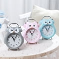 thumbnail image 3 of Alarma silenciosa que no hace tictac con luz nocturna y repetición, funciona con pilas y fácil de configurar, lindo reloj decorativo de búho para niños, dormitorio de niñas Xemadio 2034725-1, 3 of 9