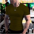 thumbnail image 3 of Camiseta de verano para hombre, camisetas informales blancas sólidas, camisetas de manga corta para hombre, camisetas de compresión de gran tamaño para gimnasio, ropa de calle para hombre, 3 of 5