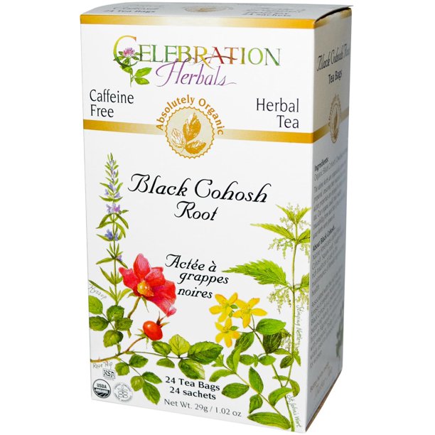 Celebration Herbals Organic Herbal Tea Caffeine Free Black Cohosh Root
