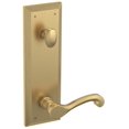 thumbnail image 7 of Baldwin 85355031LENT Non-Lacquered Brass Left Handed Stonegate Single Cylinder Handleset with Classic Interior Lever, 7 of 7
