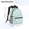 thumbnail image 4 of Haiem Playing Rabbit Lightweight Backpack for School, Classic Basic Water Resistant Casual Daypack for Travel with Bottle Side Pockets, 4 of 8