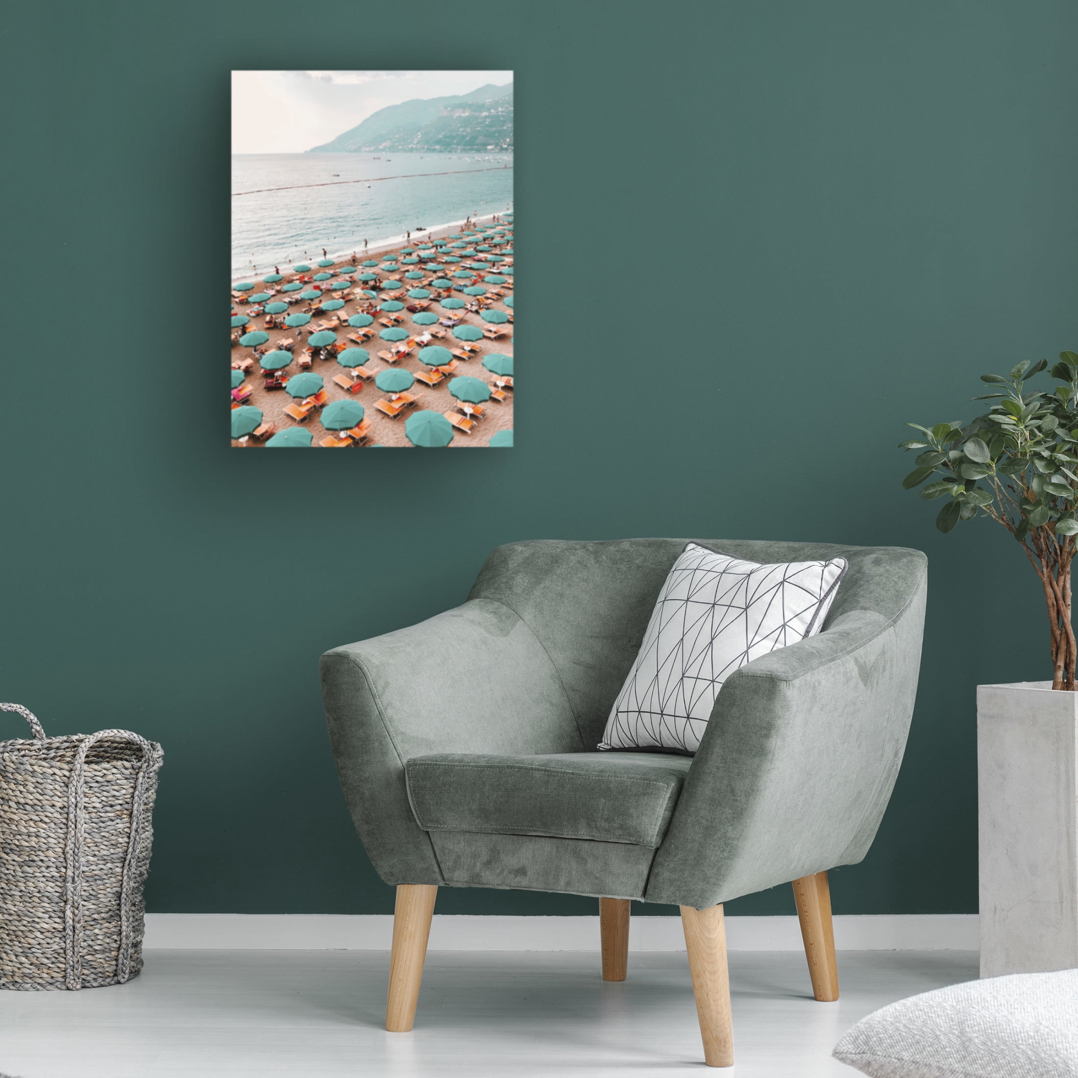 Canvas Wall Art - Krista Broadway 'Jacmel' Wall Art for Living Room, Bedroom, or Office Décor by Trademark Fine Art - 35 x 47 Inches