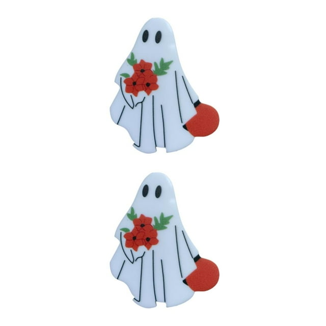 relayinert Delicate Intricate Ghosts Enamel Pin Chic Elegant Brooche Classic Timeless Halloween Ghosts Enamel D 2Set
