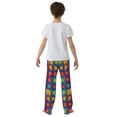 thumbnail image 4 of FORMRS Boys Pajama Pants with Pockets Size 6-8Y Kids Lounge Sleep Bottoms, Colorful Checkered Daisy, 4 of 8