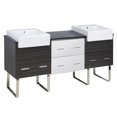 thumbnail image 1 of Imaginations Américaines 73,5 pouces W Vanity Set Gris, 1 of 1
