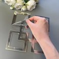 thumbnail image 5 of WYZCTTD 4 Pcs Geometric Grid Mirror Wall Stickers Acrylic Square Frame Decal, 5 of 7