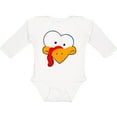 thumbnail image 3 of Inktastic Thanksgiving Goofball Turkey Face Boys or Girls Long Sleeve Baby Bodysuit, 3 of 5