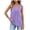 Purple, variant on Women's Tunic Tank Tops Loose Fit Pleated V Neck Sleeveless Plain Tshirts Summer Casual Tanks (XL, Purple)