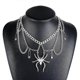 thumbnail image 1 of Collar con colgante de araña gótica Yashi estilo punk hip-hop de metal para fiestas, 1 of 5