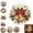 E-1pcs, variant on Christmas Pearl Diamond Painting Suncatcher Kit, DIY Diamond Painting Hanging Pendant for Acrylic Round Board , 3D Mixed-Sized Pearl Beads Craft, Festive Window Wall Decor (G-1pcs)