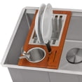 thumbnail image 7 of Ruvati RVA1542 Dish Plate and Silverware Caddy Drying Rack for Workstation Sinks, 7 of 7