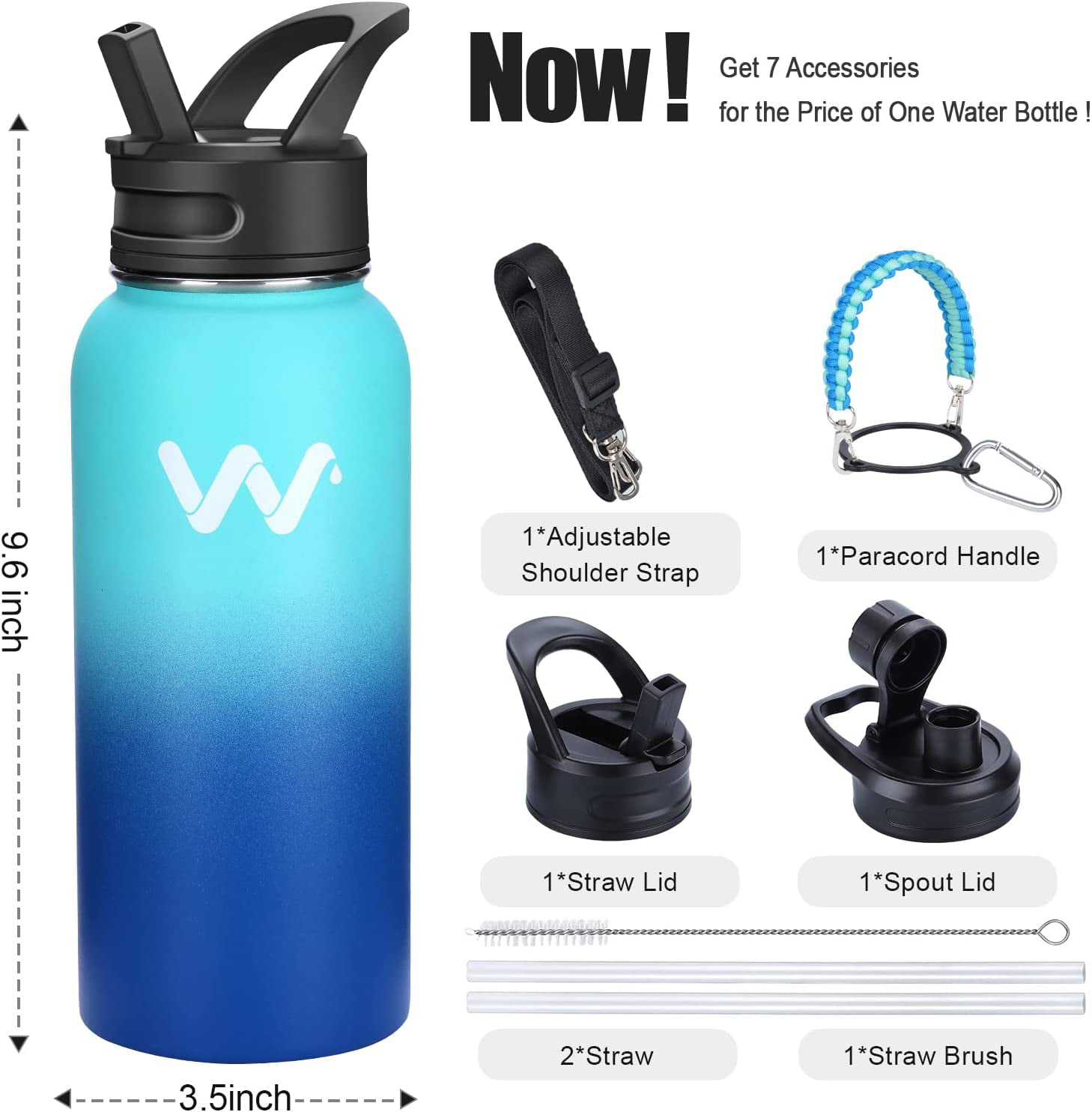 Water Bottle 32oz With Lid And Straw Portable Stainless Steel Metal Vacuum  Gym Sports Warmer Hydroes Insulated Thermos Flask