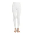 thumbnail image 2 of EMEM Apparel Women's Ladies Solid Colored Seamless Opaque Dance Ballet Costume Full Length Microfiber Footless Tights Leggings Stockings White C, 2 of 5