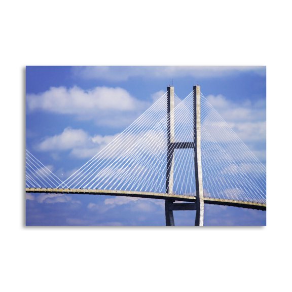 Gango Home Decor Contemporary Sidney Lanier Bridge I by Alan Hausenflock (Printed on Paper); One 36x24in Fine Art Paper Giclee Print