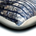 thumbnail image 3 of The HomeCentric Throw Pillow Case, Decorative Blue Pack of 2, 12x12 inch (30x30 cm) Cushion Covers, Velvet Quilted & Beaded Throw Pillows For Sofa, Striped Pattern Modern Style Easter - Allura, 3 of 5