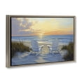 thumbnail image 2 of Stupell Industries Tropical Calm Beach Sunset Overlook Brown Floating Frame Canvas Art, 25 x 17, by Petals Prints Design, 2 of 8