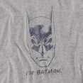 thumbnail image 2 of Batman T-Shirt I'm Batman Heather Grey-Men's XLarge, 2 of 7
