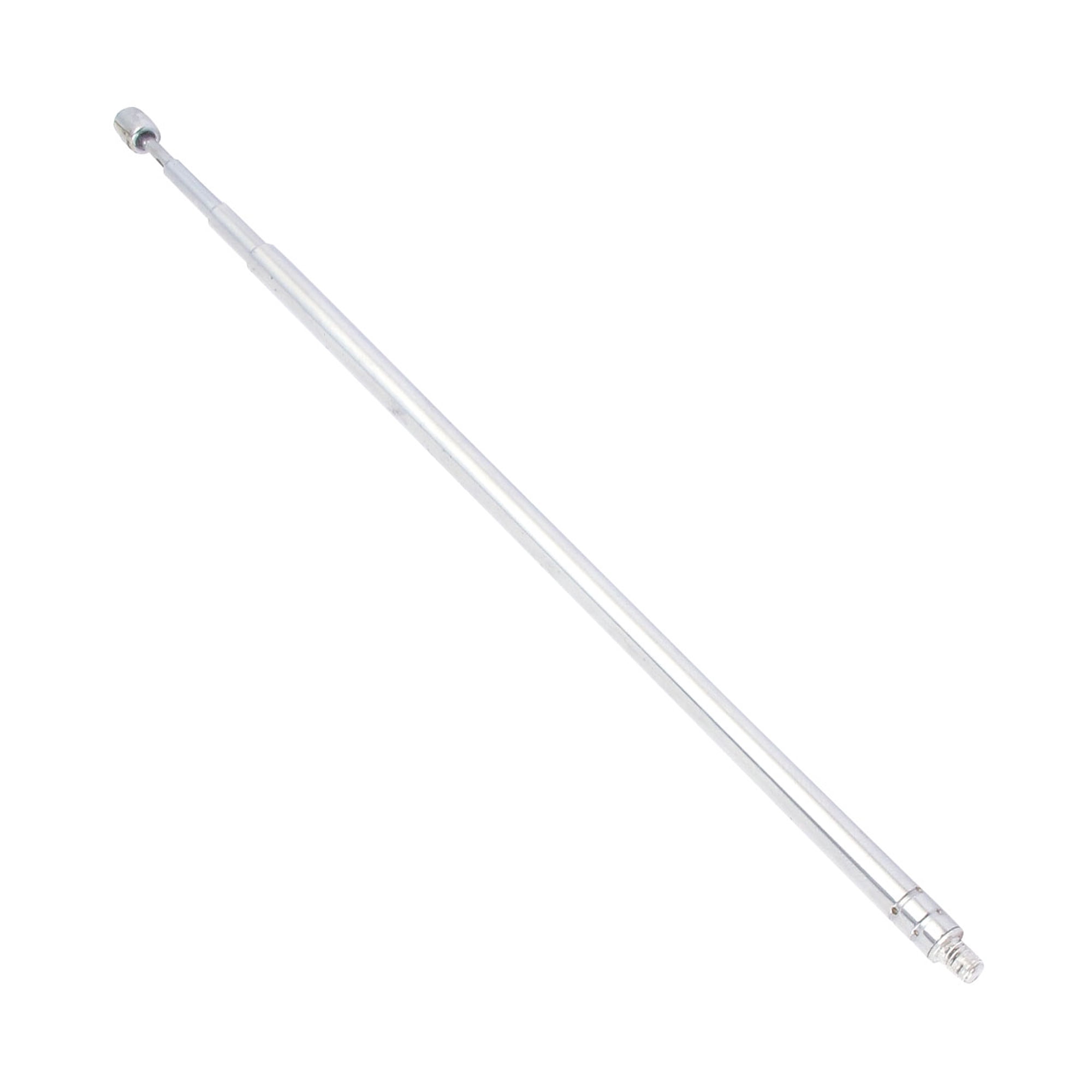 Unique Bargains FM AM Telescopic Antenna Telescoping TV Aerial 3mm Male Thread 4 Sections