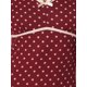 thumbnail image 5 of INSPIRAR CHIC Vestido Midi Clásico de Verano con Manga Corta Casual de Lunares M Rojo Vino, 5 of 6