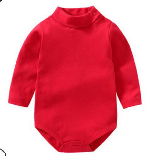 Gray 6 Months CuteOn 2 Packs Unisex Baby Romper Polo Neck Long Sleeve 100% Cotton Infant Bodysuit Jumpsuit RoyalBlue
