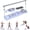 Purple, variant on Multi-Purpose Foldable Pilates Reformer Equipment, Yoga Board Set with Resistance Bands. Can be used for abdominal, biceps, triceps and full body core strength training. Ideal Gift for Women