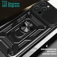 thumbnail image 6 of Phone Case for iPhone 14 Pro Max with Slide Camera Window, Heavy Duty Protection Phone Cover Case with Ring Kickstand for iPhone 14 Pro Max      Gold, 6 of 10