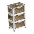 thumbnail image 3 of yuksok Boîte de Rangement Pliable Organisateur de Rangement Empilable Vêtements Polyvalents avec Roues 3 Couches, 3 of 9