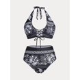 thumbnail image 1 of Bikini Acolchado Sujetador Cordones Tamaño Grande Rosegal Camisetas sin mangas de talla grande, 1 of 5