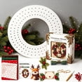 thumbnail image 2 of 3D Fabric Poke Wreath DIY Kit, Christmas Wreath DIY Kits for Adults 3D Fabric Poke Art Craft Kit, Beginner-Friendly Holiday Wreath Making Kit, Door & Wall Decor, Christmas Decorations, 2 of 6