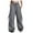 Dark Gray, variant on Baggy Cargo Pants Women Casual High Waisted Parachute Pants Drawstring Loose Hip Hop Wide Leg Pant Y2K Hot Pink, XXL