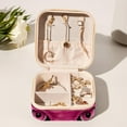 thumbnail image 6 of Pink Monkey Jewelry Display and Organizer: Portable Square Travel Case for Rings, Earrings, Necklaces, Bracelets - Suitable for Girls and Women, 6 of 6