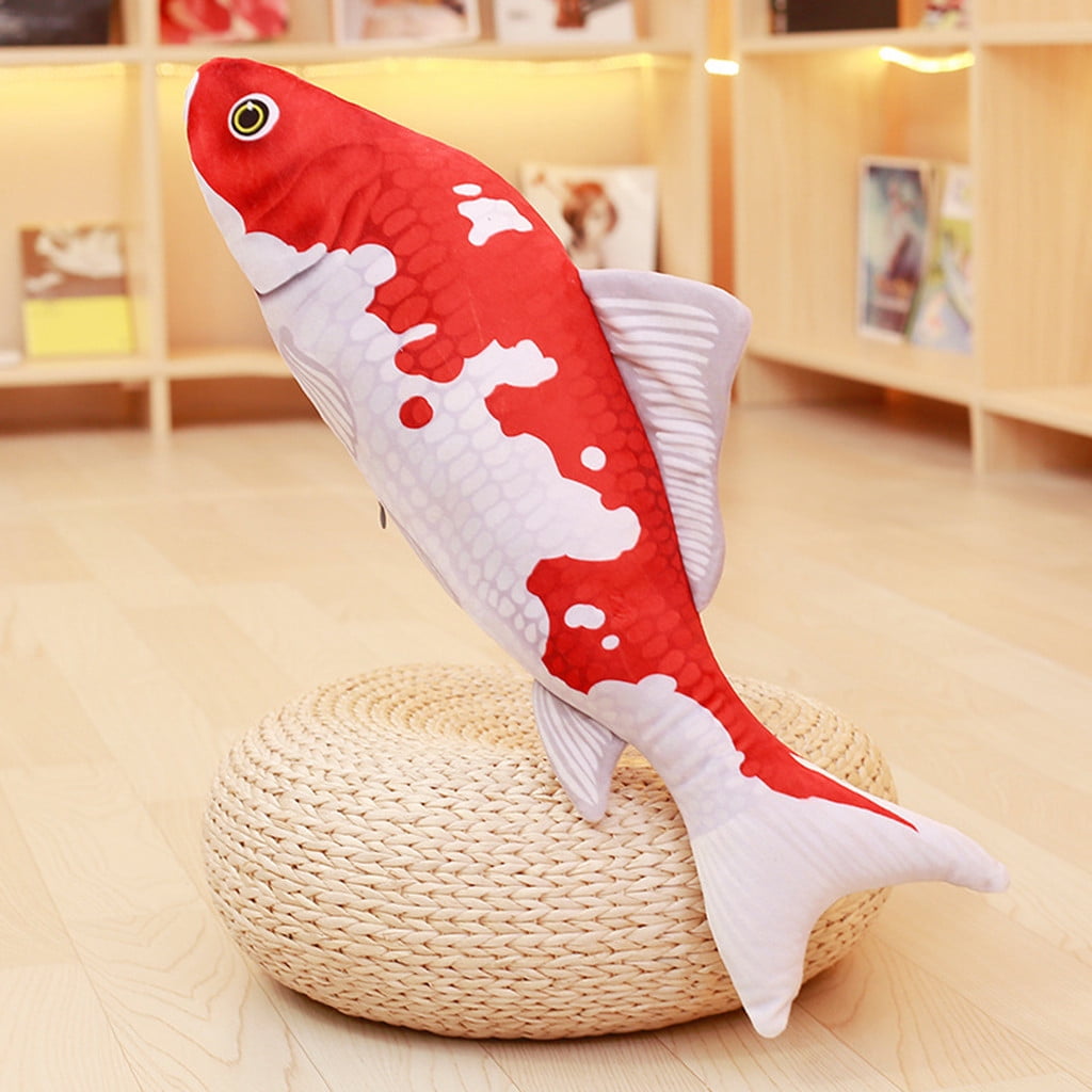 3D Shape Fish Simulation Pillow Case Cute Gift Sofa Cushion Cover Home Decor 